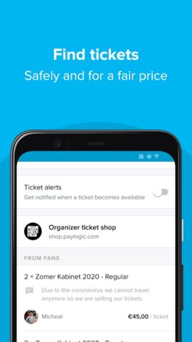 Android 版 TicketSwap – Buy, Sell Tickets