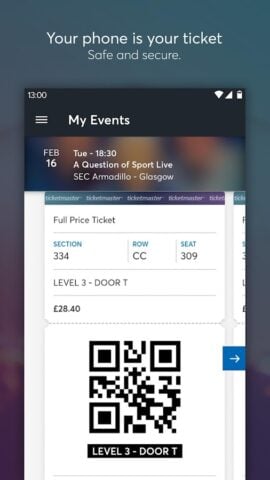 Ticketmaster UK Event Tickets per Android
