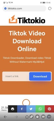 Tiktokio:TT Video Downloader для Android