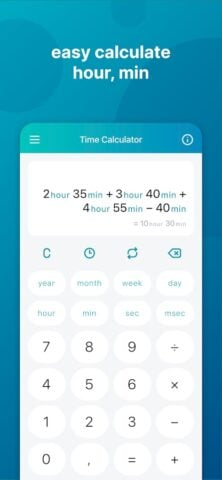 Android 用 Time Calculator