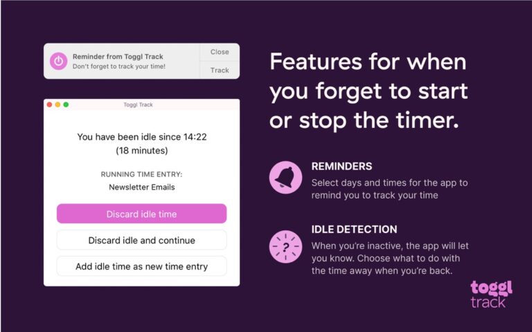 iOS için Toggl Track: Hours & Time Log