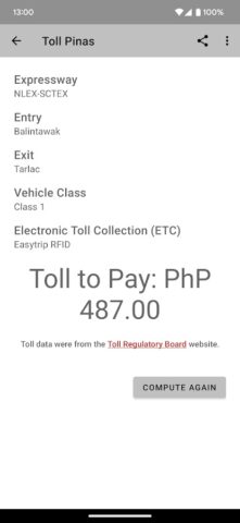 Android 版 Toll Pinas