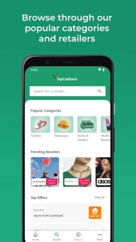 Android için TopCashback: Cashback & Offers