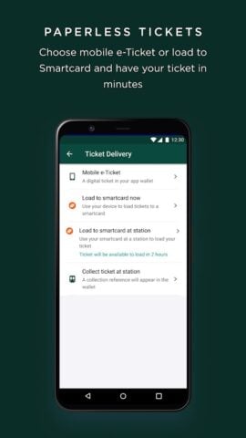 Android 用 Train tickets, travel & times