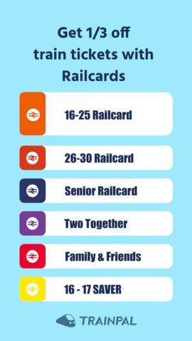 Android용 TrainPal – Cheap Train Tickets