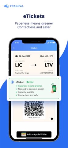 TrainPal: Cheap train tickets untuk iOS