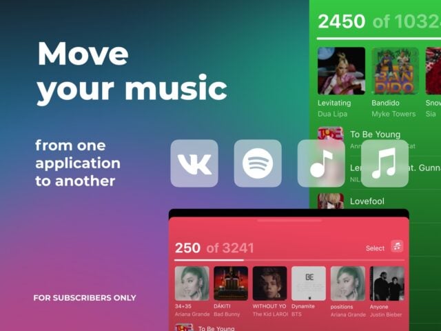 Transfer your music for iOS