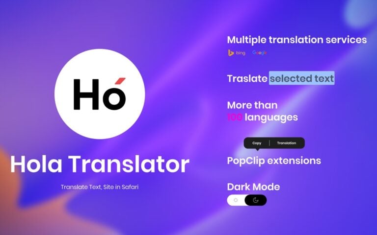 Translator & Safari Extension สำหรับ iOS