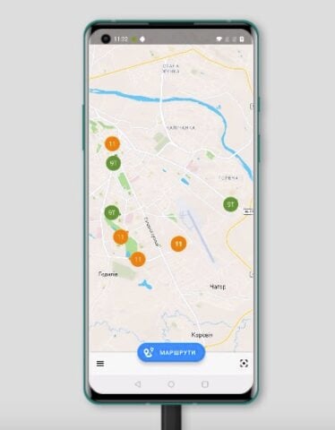Android 版 Транспорт Чернівці GPS
