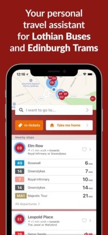 Trasporte en Edimburgo para iOS