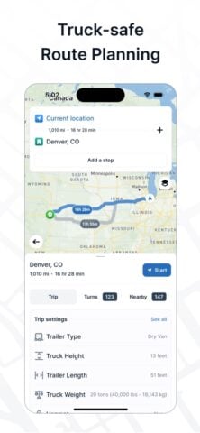 TruckMap – Truck GPS Routes pour iOS