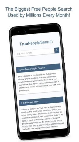True People Search สำหรับ Android
