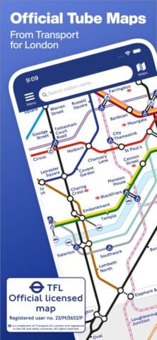 iOS 用 Tube Map – London Underground