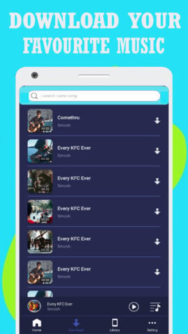 Android 用 Tubi : Mp3 Music Downloader