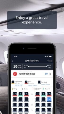 Turkish Airlines Flight Ticket per Android
