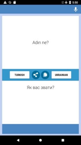 Android için Türk – Ukrayna Çevirmen