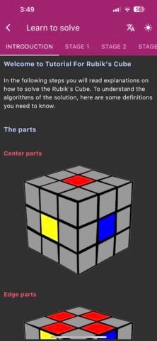 Tutorial For Rubik’s Cube สำหรับ Android