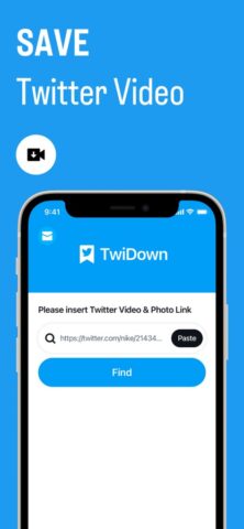 TwiDown скачать видео твиттера для iOS