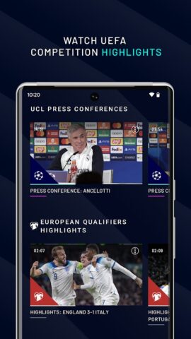 UEFA.tv لنظام Android