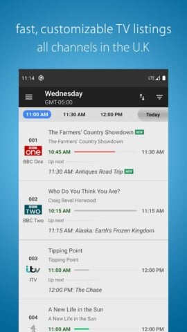 UK TV Listings for Android