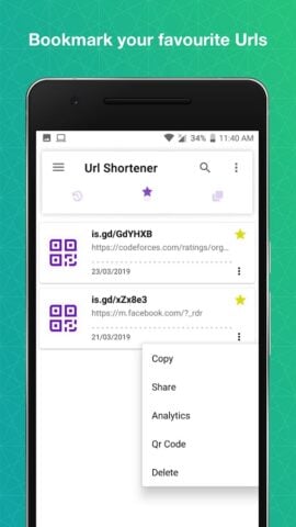 URL Shortener per Android