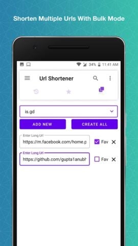Android için URL Shortener