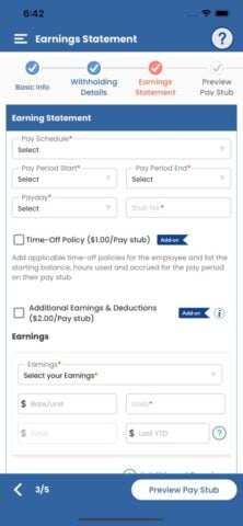 US Paycheck Paystub Generator für iOS