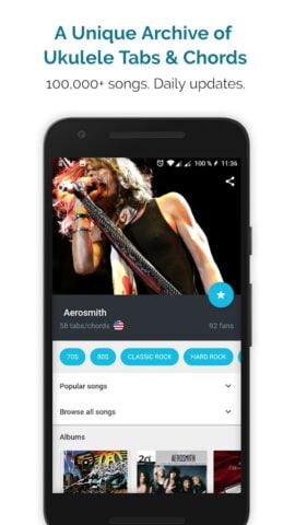 Табулатура и аккорды для укуле для Android