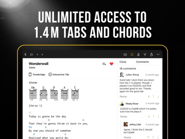 iOS 用 Ultimate Guitar: Chords & Tabs