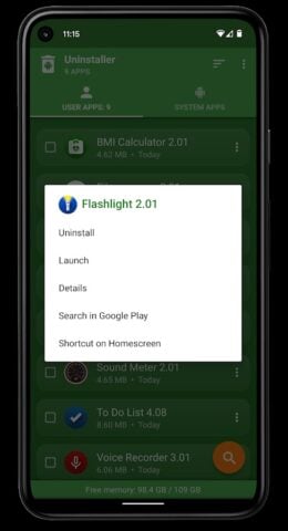 Uninstaller untuk Android