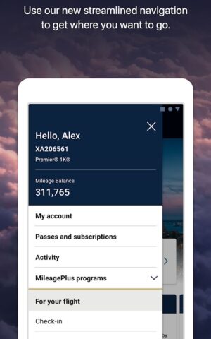 United Airlines สำหรับ Android