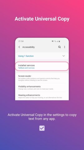 Universal Copy для Android — скриншот 3