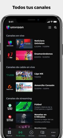 Univision App untuk iOS