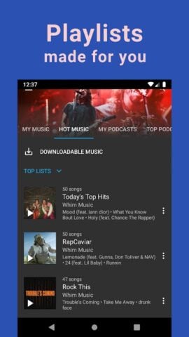 Baixar músicas ilimitadas, MP3 para Android