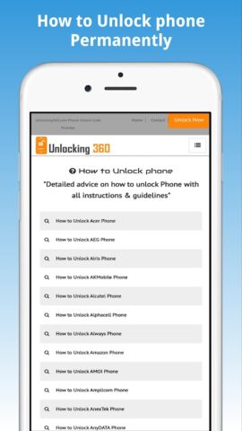 Unlock Codes for Cell Phones untuk Android