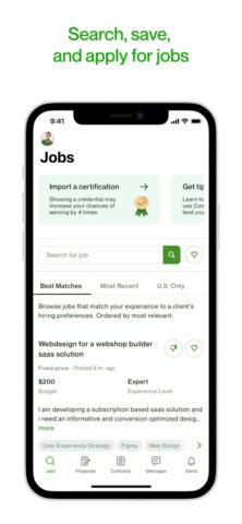 Upwork for Freelancers pour iOS