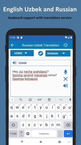 Android için Ruscha O’Zbekcha Tarjimon