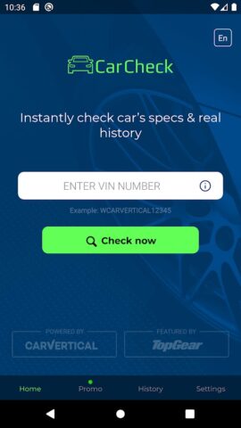 Car History Check: VIN Decoder для Android