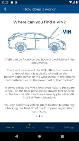 Android 用 VIN Decoder: Car History Check