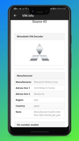 Android 版 VIN info – free vin decoder fo