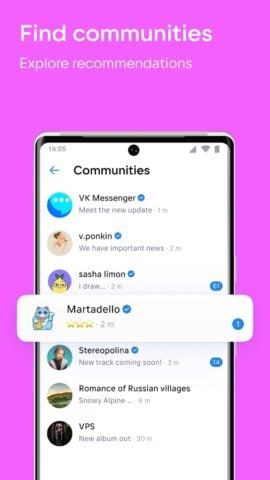 VK Messenger: Chats and calls for Android