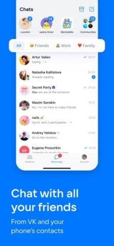 iOS için VK Messenger: Live chat, calls