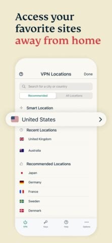 Sicheres VPN | ExpressVPN für iOS