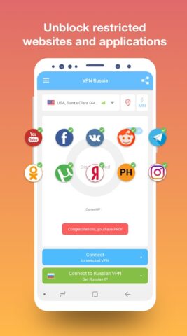 VPN servers in Russia สำหรับ Android