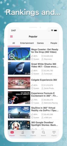 VR Tube – 360 & 3D Video für iOS