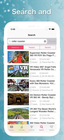 VR Tube: 360 & 3D видео для iOS