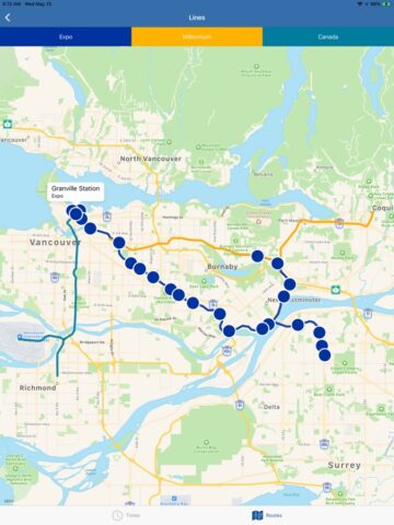 iOS 用 Vancouver Transit (Live Times)