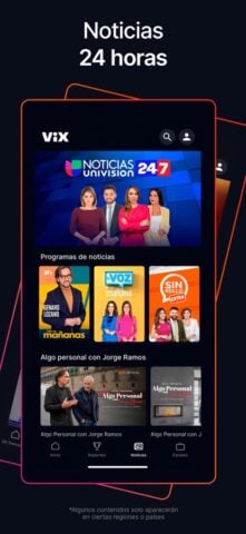 iOS 版 ViX: TV, Fútbol y Noticias