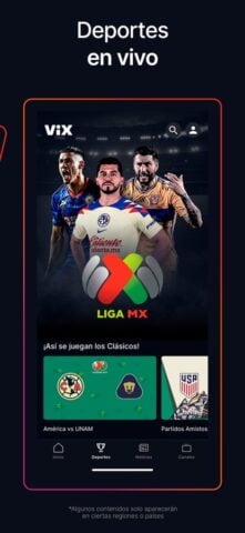 iOS için ViX: TV, Fútbol y Noticias