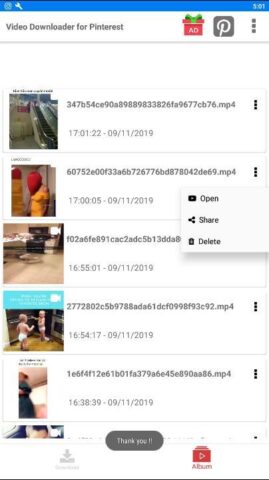 Video Downloader for Pinterest لنظام Android